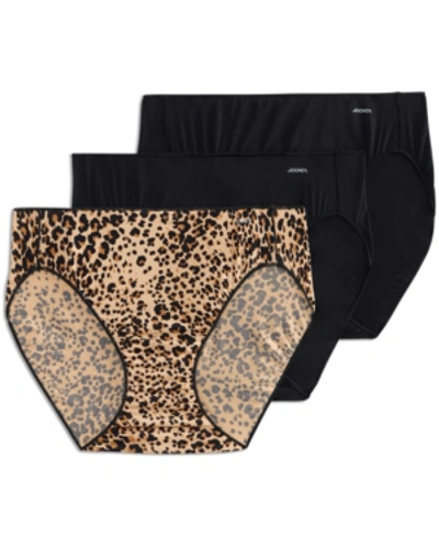 Jockey Women's 3-pk. No Panty Line Promise Bikini Underwear 1770 In Leopard,black,black