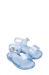 Mini Melissa Mar Glitter Jelly Sandal In Blue Glitter
