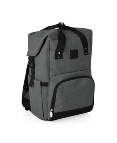 Picnic Time Oniva By  On The Go Roll-top Cooler Backpack In Heathered Gray