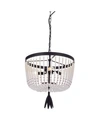 Home Accessories Cahrin 19" 3-light Indoor Pendant Lamp With Light Kit In Off-white