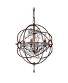 HOME ACCESSORIES EDWARDS 17" 4-LIGHT INDOOR CHANDELIER WITH LIGHT KIT