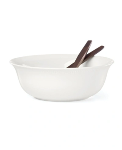 Lenox Profile Salad Bowl Server Set In White