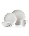 Lenox French Perle Scallop 4 Piece Place Setting In White