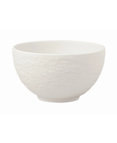 Villeroy & Boch Manufacture Rock Blanc Small Rice Bowl In White