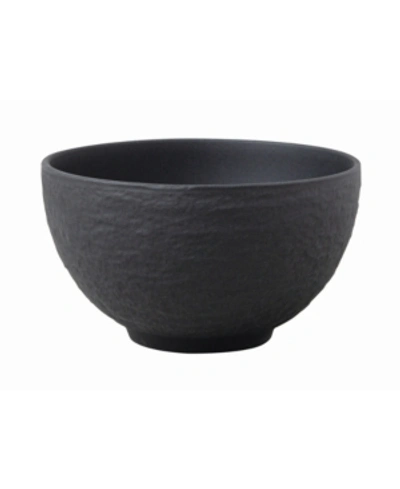 Villeroy & Boch Manufacture Rock Small Rice Bowl In Black