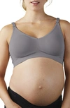 Bravado Designs Body Silk Seamless Maternity/nursing Bra In Silver Belle