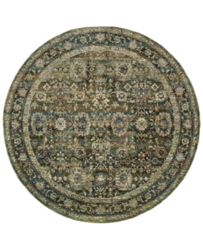 Jhb Design Journey Sardana Green 7' 10" Round Area Rug