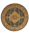 Jhb Design Andorra Heriz Gold 7' 10" Round Area Rug In Gold