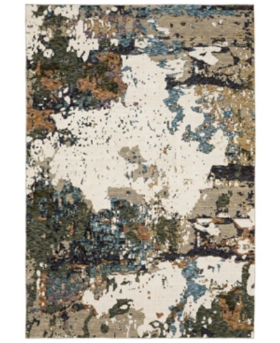 Jhb Design Evolution Evo06 5'3" X 7'3" Area Rug In Ivory