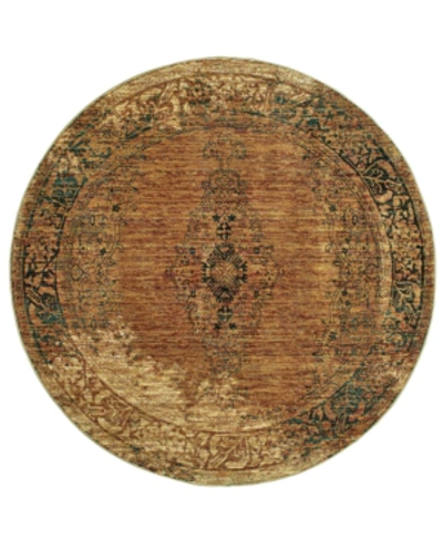 Jhb Design Journey Cava Gold 7' 10" Round Area Rug