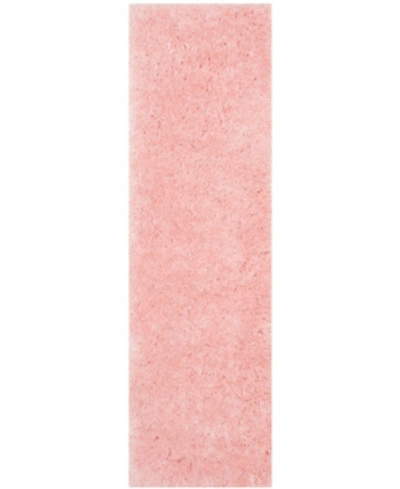 Safavieh Arctic Shag Sg270 Pink 2'3" X 8' Runner Area Rug