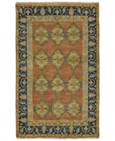 Simply Woven Laura R6111 Rust 8'6" X 11'6" Area Rug
