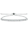 Giani Bernini Cubic Zirconia Bolo Bracelet, Created For Macy's In White