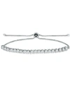 Giani Bernini Cubic Zirconia Bolo Bracelet, Created For Macy's In White