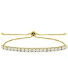 Giani Bernini Cubic Zirconia Bolo Bracelet, Created For Macy's In Yellow