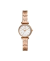 FOSSIL LADIES TILLIE MINI THREE HAND, ROSE GOLD TONE STAINLESS STEEL WATCH 26MM