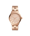 FOSSIL LADIES MODERN SOPHISTICATE MULTIFUNCTION, ROSE GOLD TONE STAINLESS STEEL WATCH 36MM