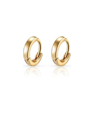 Ben Oni 18k Gold Or Platinum Plated Huggie Hoop Earrings