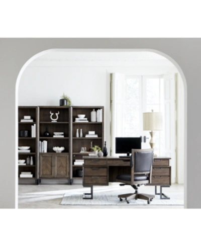 Furniture Gidian Home Office, 5-pc. Set (executive Desk, Office Chair, Open Bookcase, Open Bookcase, Door Book In No Color