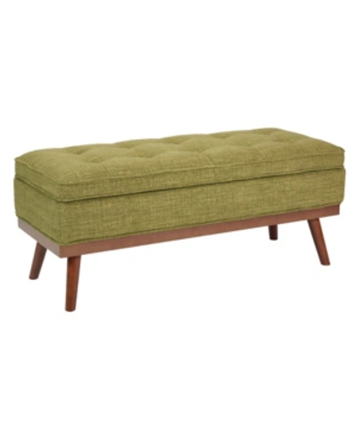 Osp Home Furnishings Kathryn Storage Bench In Green
