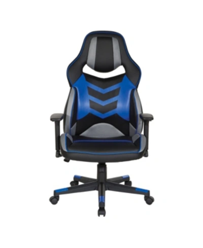 Osp Home Furnishings Eliminator Gaming Chair In Blue