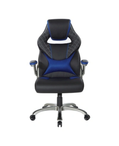 Osp Home Furnishings Oversite Gaming Chair In Blue