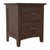 OSP HOME FURNISHINGS MODERN MISSION 2 DRAWER NIGHTSTAND WITH TRAY