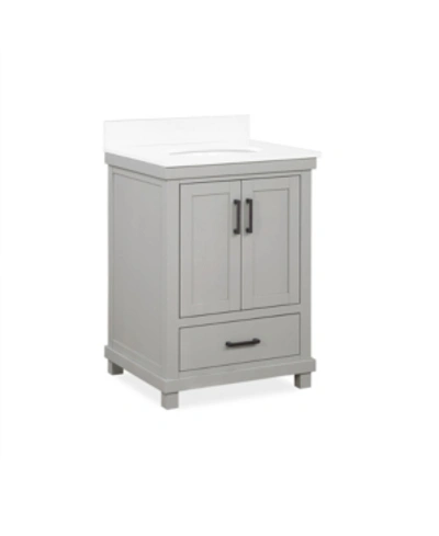 Dorel Living Mills Bathroom Vanity In Gray