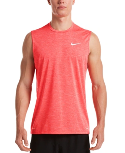 Nike Men's Hydroguard Swim Shirt In University Red