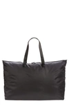 Tumi Voyageur Just In Case Packable Nylon Tote In Iron/ Black