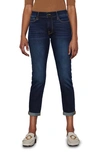 Frame Le Skinny Cropped Stretch-denim Jeans In Blue