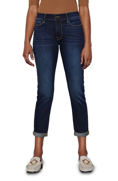 Frame Le Skinny Cropped Stretch-denim Jeans In Blue