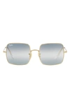 Ray Ban 54mm Square Sunglasses In Arista / Clear Gradient Blue