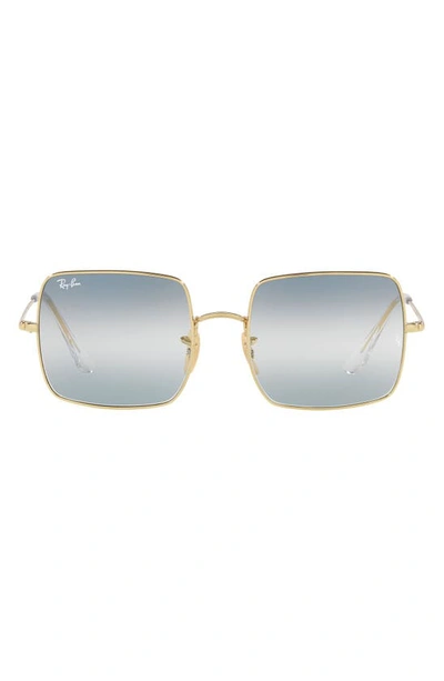 Ray Ban 54mm Square Sunglasses In Arista / Clear Gradient Blue