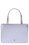 AMINA MUADDI GILDA RAINBOW CRYSTAL LEATHER TOP HANDLE BAG,AMINI GILDA RAINBOW