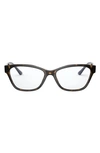 Prada 53mm Cat Eye Optical Glasses In Havana