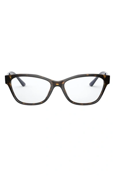 Prada 53mm Cat Eye Optical Glasses In Havana