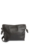 Loewe Mini Flamenco Leather Clutch In Black