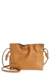 Loewe Flamenco Mini Leather Clutch Bag In Warm Desert