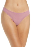 On Gossamer Mesh Hip G-string In Rose Blush