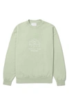 Palo Santo Studios Peace On Earth Graphic Sweatshirt In Mint Green