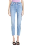RE/DONE ORIGINALS HIGH WAIST ANKLE JEANS,163-3WHRAC