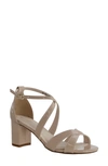 Touch Ups Audrey Block Heel Sandal In Nude