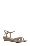Touch Ups Lena Wedge Sandal In Champagne