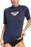 ROXY WHOLE HEARTED SHORT SLEEVE RASHGUARD,ERJWR03409