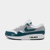 Nike Air Max 1 Lv8 In White/dark Teal Green/wolf Grey/black