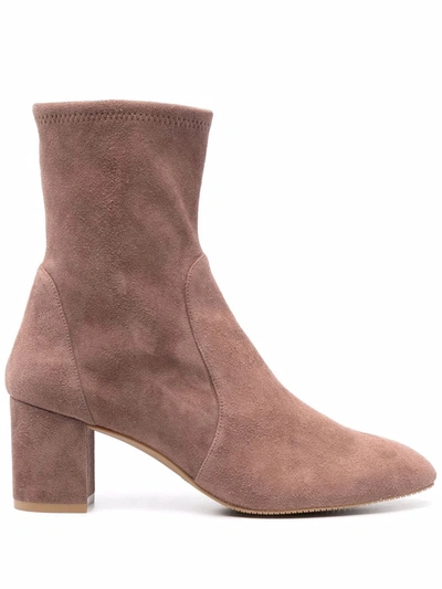 STUART WEITZMAN YULIANA 60MM SUEDE ANKLE BOOTS