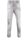 DSQUARED2 PATCHWORK SKINNY JEANS