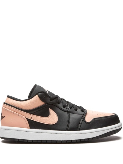 Jordan Air  1 Low "crimson Tint" Sneakers In Schwarz