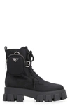 Prada Monolith Combat Boots In Black